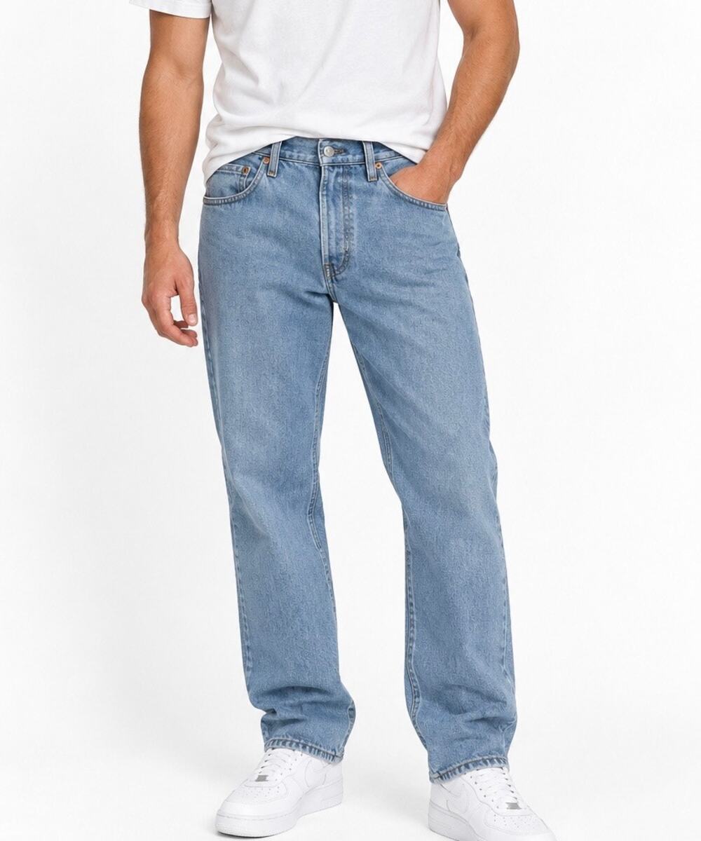 Levi’s 505 Regular Fit Light Wash Straight Leg Jeans Men’s 36x30